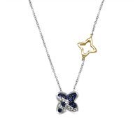 Halskette Recarlo Dame in Weißgold Zaffiro 0.18 Ct XD069/BZ - XD069/BZ